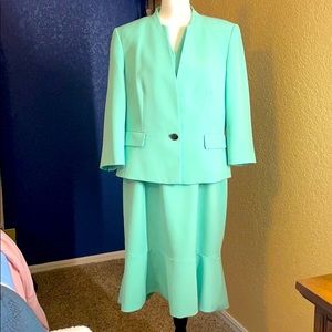 Beautiful mint green dress suit
